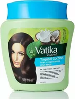 Giliai kondicionuojanti kaukė plaukams Tropical Coconut, Dabur Vatika, 500g