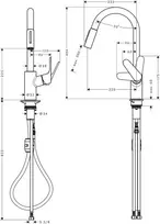 Virtuvinis maišytuvas Hansgrohe Focus M 31833000