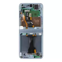 Dėklas LCD display + Touch Unit + Front Cover Samsung F741 Galaxy Z Flip 6 5G Mėlyna (Service Pack)