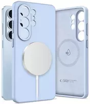 Tech-Protect silikoninis MagSafe Samsung Galaxy S26 Ultra dėklas žydros spalvos