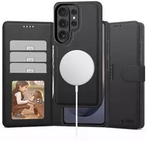 Dėklas Tech-Protect WALLET MagSafe Samsung Galaxy S26 ULTRA MATINIS Juodas