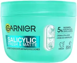 Garnier Salicilinis gaivus ir matinis drėkinamasis šerbetas nuo odos defektų, 85 ml