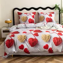 Cotton World Dvigulis patalynės komplektas 4 dalių