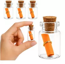 Plastikinis butelis su metaliniu dangteliu 30ml - mėginio buteliukas