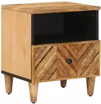 Naktinis staliukas Ruda 50 x 33 x 60 cm Kietas mango medis
