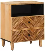 Naktinis staliukas Ruda 50 x 33 x 60 cm Kietas mango medis