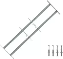 Langų saugos grotelės su 2 skersiniais 3 pcs 630-1140 mm