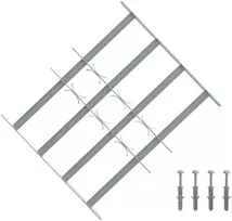 Saugumo grotelės langams su 4 kryžmėmis 3 pcs 430-740 mm