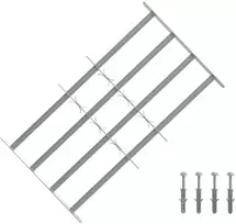 Saugumo grotelės langams su 4 kryžmėmis 3 pcs 630-1140 mm