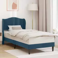 Lova Lovos rėmas su galvūgalio Mėlyna 80 x 200 cm Aksomas