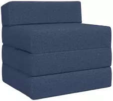 Sofa Sulankstomas Sofos Lova Mėlyna 200 x 70 x 10 cm Audinys