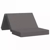 Čiužinys Sulankstomas Sofos Lova 100 x 67 x 45 cm Šviesiai pilka