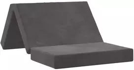 Čiužinys Sulankstomas Sofos Lova 100 x 67 x 45 cm Tamsiai pilka
