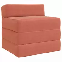Sofa Sulankstomas Sofos Lova Raudona oranžinė 200 x 70 x 10 cm