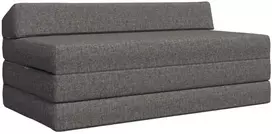 Sofa Sulankstomas Sofos Lova Šviesiai pilka 120 x 60 x 49 cm Audinys