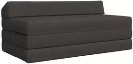 Sofa Sulankstomas Sofos Lova Tamsiai pilka 120 x 60 x 49 cm Audinys