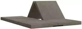 Čiužinys Sulankstomas Sofos Lova 140 x 67 x 45 cm Šviesiai pilka