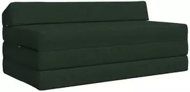 Sofa Sulankstomas Sofos Lova Tamsiai žalia 120 x 60 x 49 cm Audinys