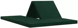 Čiužinys Sulankstomas Sofos Lova 140 x 67 x 45 cm Tamsiai žalia