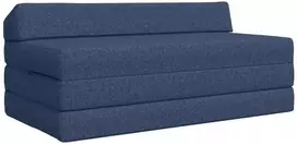 Sofa Sulankstomas Sofos Lova Mėlyna 120 x 60 x 49 cm Audinys