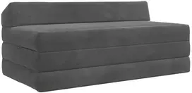Sofa Sulankstomas Sofos Lova Tamsiai pilka 120 x 60 x 49 cm Audinys