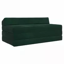 Sofa Sulankstomas Sofos Lova Tamsiai žalia 120 x 60 x 49 cm Audinys