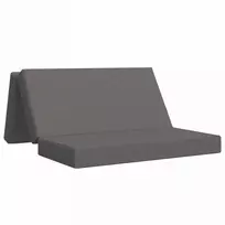Čiužinys Sulankstomas Sofos Lova 140 x 67 x 45 cm Šviesiai pilka