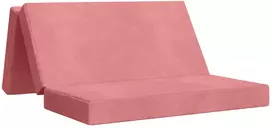 Čiužinys Sulankstomas Sofos Lova 140 x 67 x 45 cm Rožinė