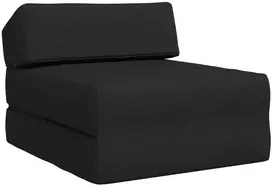 Sofa Sulankstomas Sofos Lova Juoda 60 x 70 x 41 cm Audinys