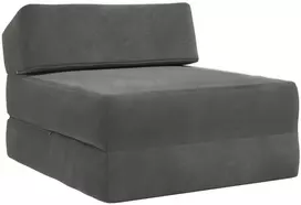 Sofa Sulankstomas Sofos Lova Tamsiai pilka 60 x 70 x 41 cm Audinys