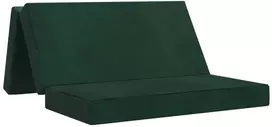 Čiužinys Sulankstomas Sofos Lova 160 x 67 x 45 cm Tamsiai žalia