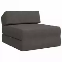 Sofa Sulankstomas Sofos Lova Tamsiai pilka 60 x 70 x 41 cm Audinys