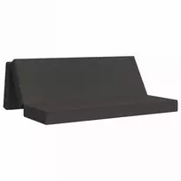 Čiužinys Sulankstomas Sofos Lova 180 x 67 x 45 cm Tamsiai pilka