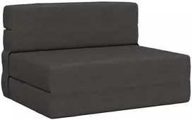 Sofa Sulankstomas Sofos Lova Tamsiai pilka 70 x 72 x 60 cm Audinys