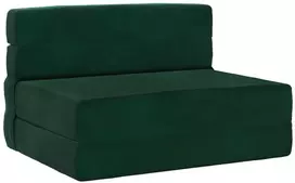 Sofa Sulankstomas Sofos Lova Tamsiai žalia 70 x 72 x 60 cm Audinys