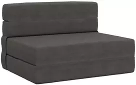Sofa Sulankstomas Sofos Lova Tamsiai pilka 70 x 72 x 60 cm Audinys