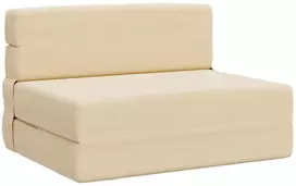 Sofa Sulankstomas Sofos Lova Kreminė 70 x 72 x 60 cm Audinys