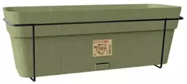 Stefanplast Balkona komplekts ar automatiskas laistisanas sistemu un metala balstu 50x18x17cm zals ()