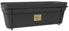 Stefanplast Balkona komplekts ar automatiskas laistisanas sistemu un metala balstu 50x18x17cm peleks ()