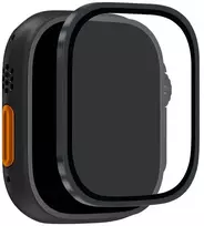 Puro Tempered Glass with Titanium Bezel for Apple Watch Ultra / Ultra 2 / Ultra 3M - Juodas