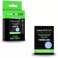 Akumuliatorius Maximcell skirtas Samsung E250/X200/X680/C300/E900 (AB463446BA) 1000mAh Li-ion