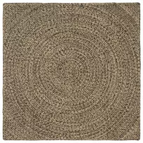 Kilimas Natūrali ir juoda 160 x 160 cm Džiutas