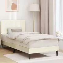 Lova Lovos rėmas Kreminė 90 x 200 cm Kordūrinis audinys