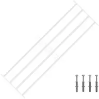 Saugumo grotelės langams su 4 kryžmėmis 3 pcs 93-174 cm