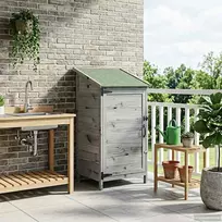 Sodo Sandėlys Pilka 59 x 56 x 113,5 cm Apdirbta mediena