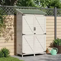 Sodo Sandėlys Balta 106 x 56 x 176,5 cm Apdirbta mediena