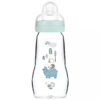 Stiklinis buteliukas Mam Feel Good Forest, 2+ mėn, 260 ml