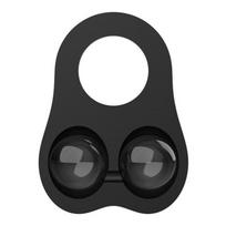 Intoyou Liquid Silicone Cock Ring 30 mm with glass balls Penio žiedas