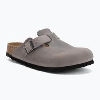 Šlepetės BIRKENSTOCK Boston Soft Footbed Oiled Leather Narrow iron