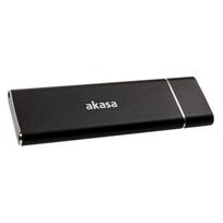 Akasa external USB 3.1 M.2 SSD aluminium case – black